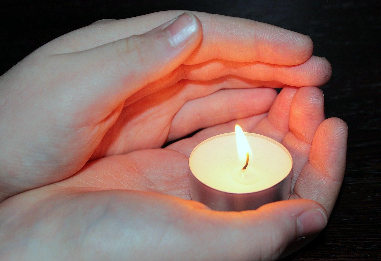 candle, tea light, light, children's hands, protect, flame, candlelight, shining, bright, candle, tea light, protect, protect, protect, protect, protect